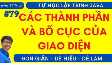 Java 79. Các thành phần và bố cục của chương trình giao diện | Lập trình Java