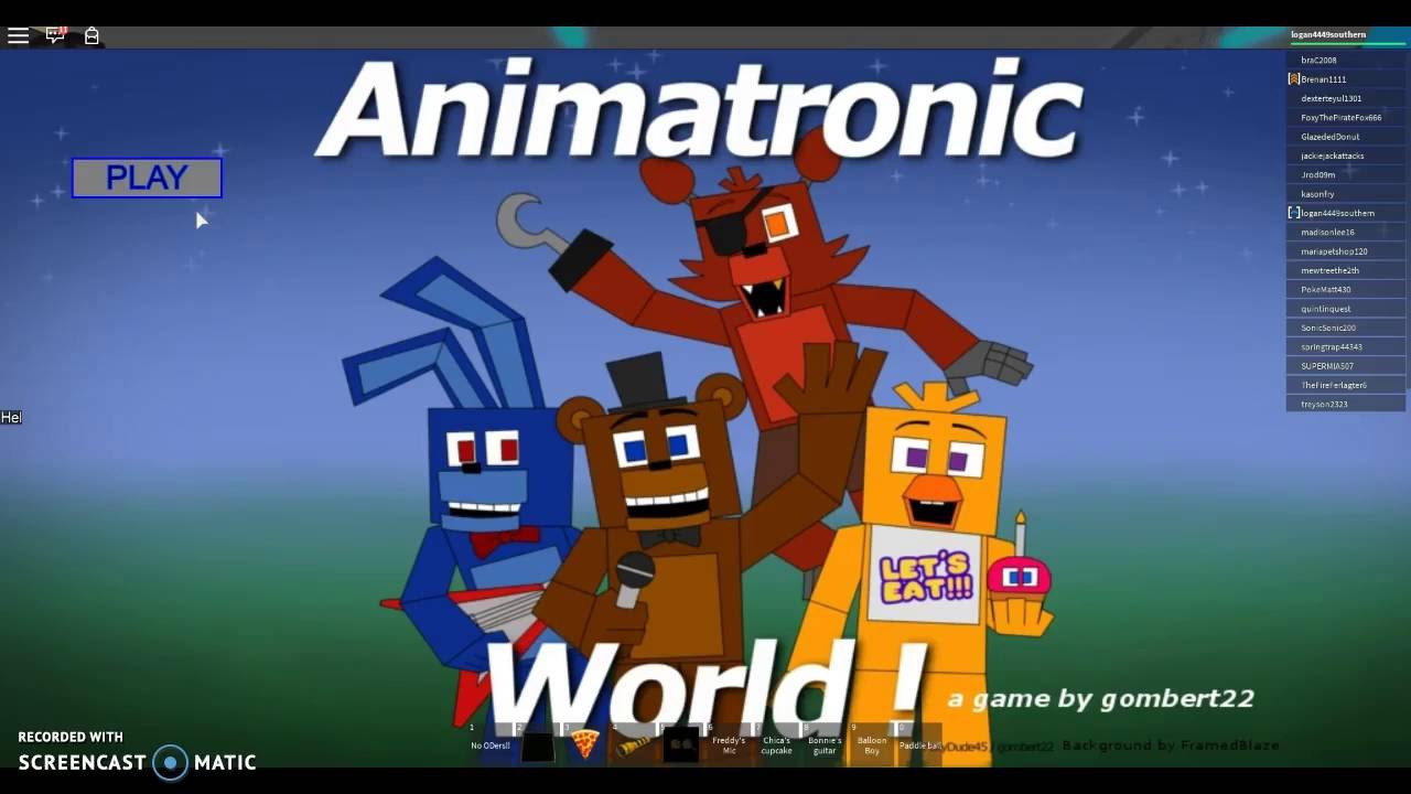 The Update Is Amazing Animatronic World Roblox Youtube
