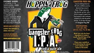 Beer Review 156: Gangster Frog IPA - Hoppin Frog Brewery