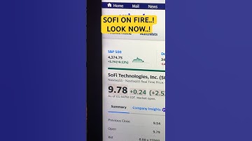 SOFI ON FIRE..! HUGE 12 DAY RUN ON NEW #money #stock #sofi HIGHS..!