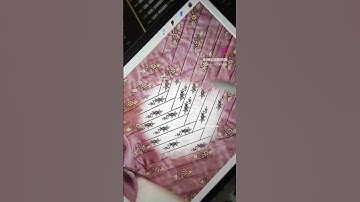 learn to  create/recreate aari embroidery sketching using procreate #aariblouse #aaridesign