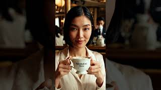 Is She REAL or AI? Watch Her Reflection… 🤖☕😨