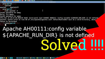 apache failed configuration variable AH0011 || apache AH0011 config variable not define