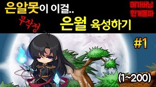 [메이플스토리]무작정 은월 육성하기 1화 (메가 버닝, 한계 돌파, 사냥터, 스킬활용 단순한 추천 캐릭터)