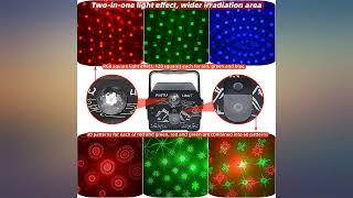 Mini Disco Ball DJ Light with Smart Remote Control, Portable Party Stage Laser review