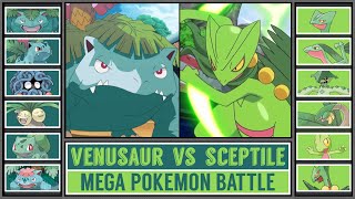 MEGA VENUSAUR vs MEGA SCEPTILE | Mega Pokémon Battle