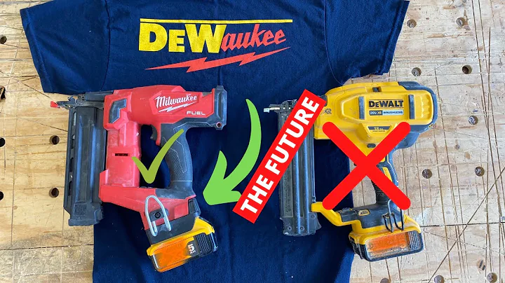 DeWaukee 18 Gauge Brad Nailer Review (Battery Adapters are the Future)