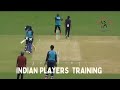 Indian Cricket Player Practicing at Bangalore camp for Ind vs Aus. multi format Series