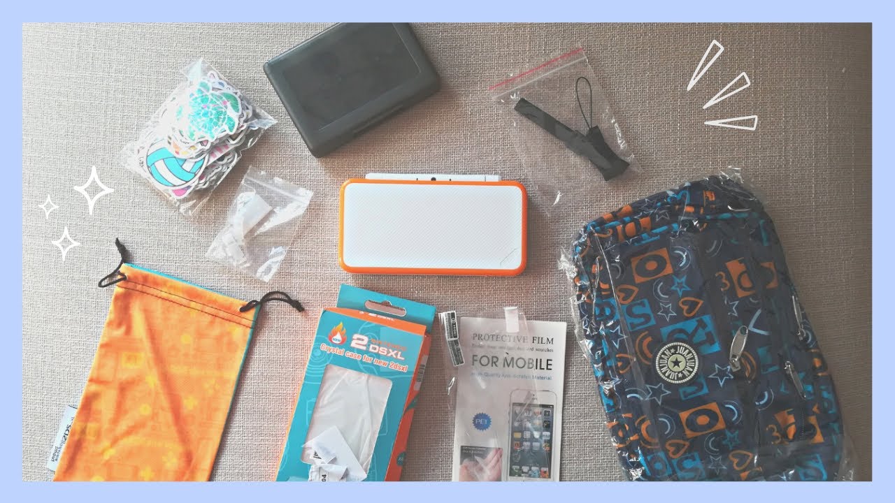 Accessories I got for my Nintendo 2DS XL! + decorating and making it