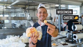 Learning how CHEESE is made in Wisconsin 🧀  (+ trying fresh & fried cheese curds!)