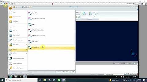 Import STAAD or SAP2000 File in RAM elements