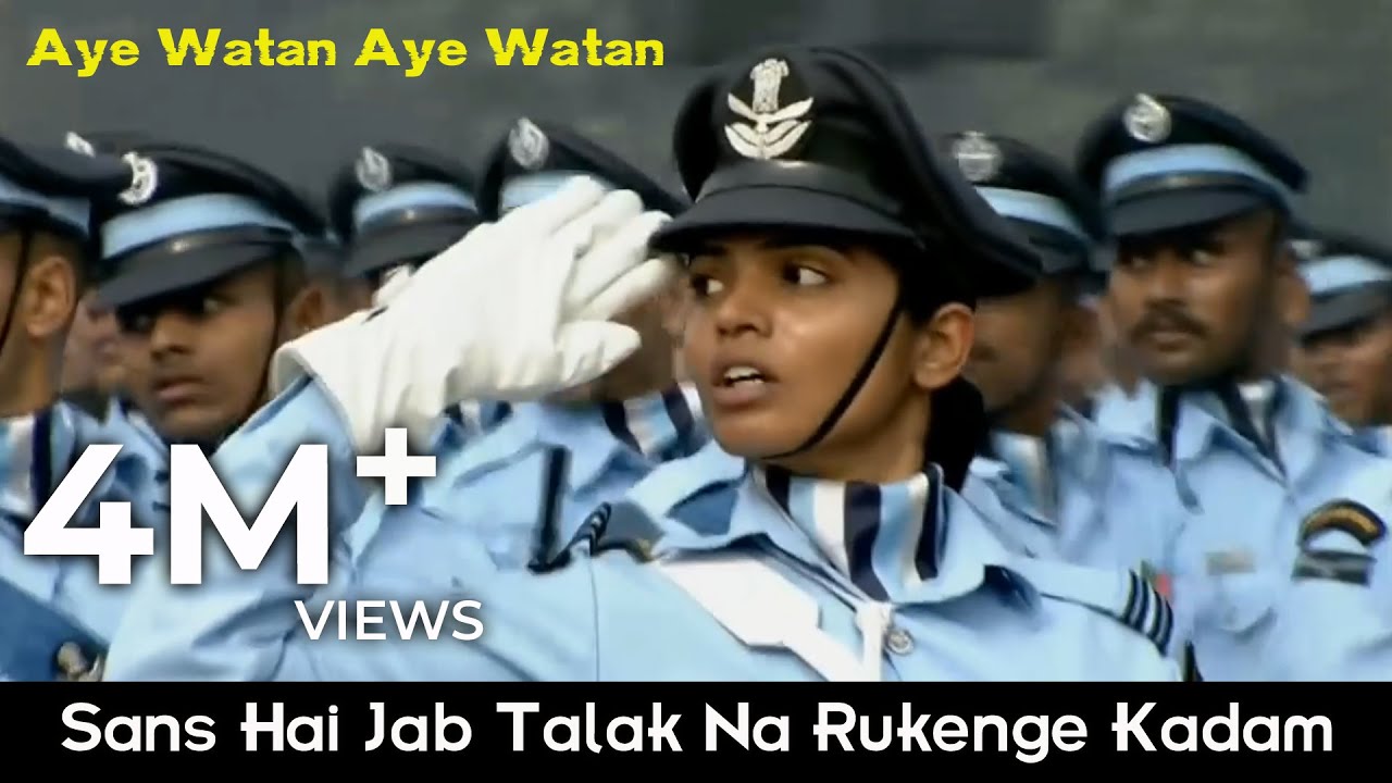 Sans Hai Jab Talak Na Rukenge Kadam  Aye Watan Aye Watan  Hindi Patriotic Songs with Lyrics