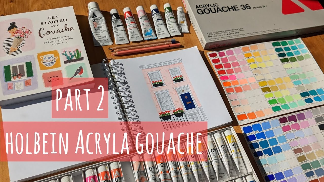 Holbein Acrylic - A Superb Acrylic Gouache Paint - Jackson's Art Blog