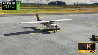 Microsoft Flight Simulator for PC. RTX 4070 Ti 4K Ultra graphics gameplay. Little bit of training.