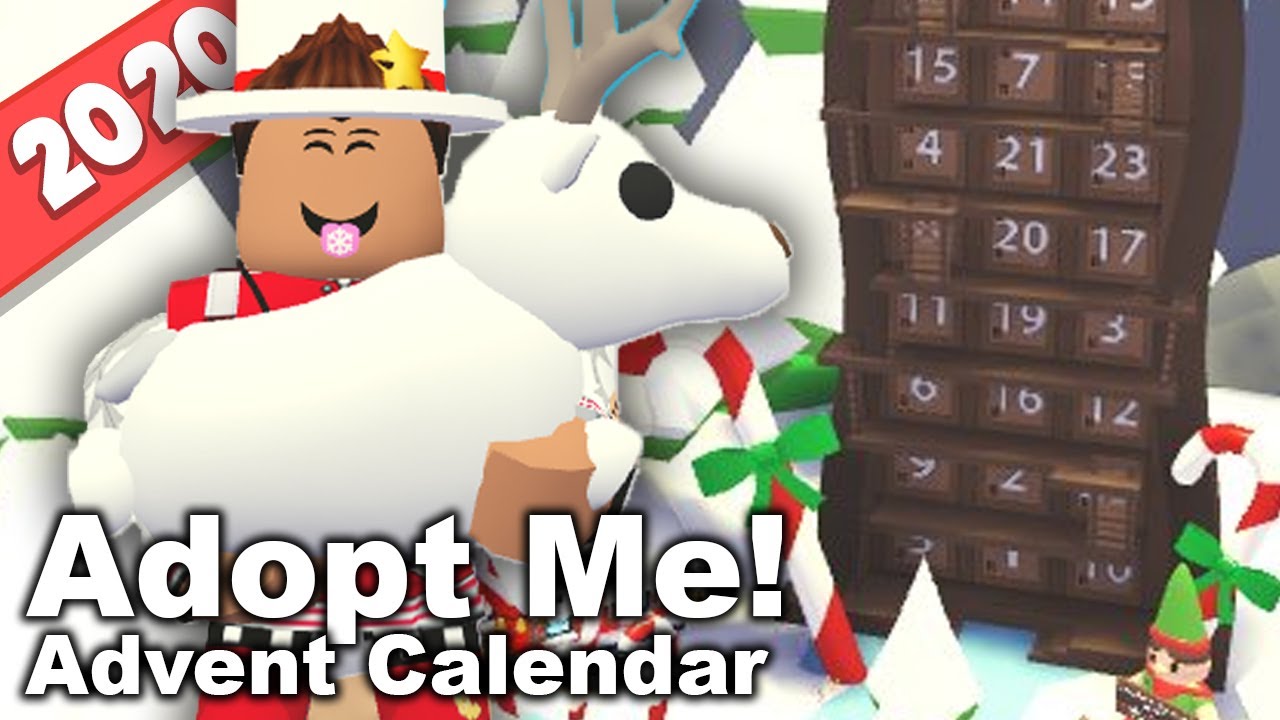 Adopt Me Christmas 2020 Advent Calendar Update Adopt Me Winter Update Free Pets Event Youtube