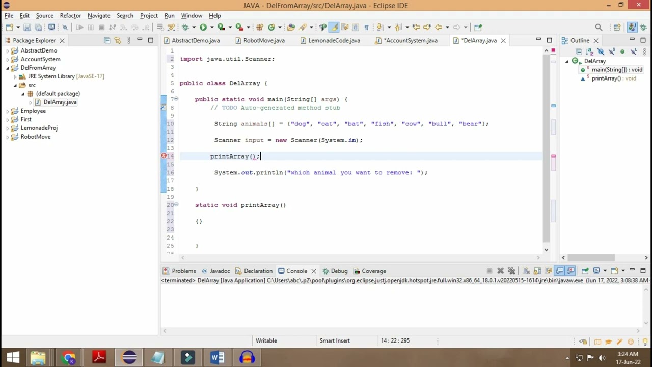 JAVA Remove An Element From An Array Beginner Level Logic And Java remove an element from an array beginner level logic and