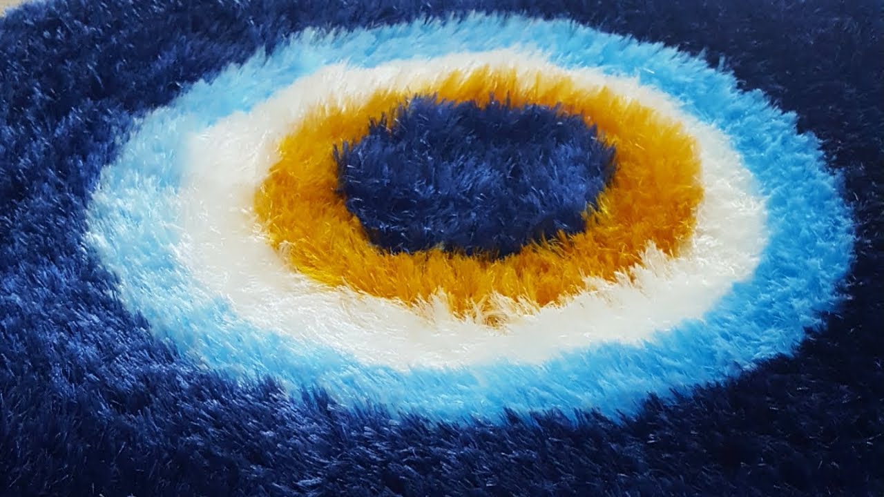 Nazar boncuğu paspas yapımı