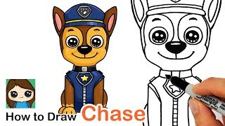 How to Draw Chase Easy | Paw Patrol screenshot 4