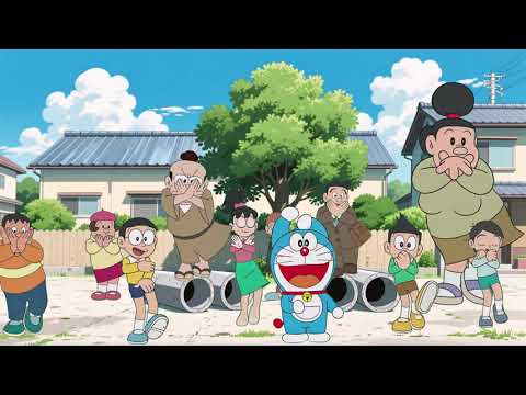 ナルトダンスをするドラえもんたち