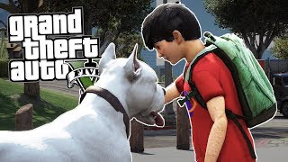 GTA V MOD STORIA DI UN CANE #2 - trovo un BAMBINO!