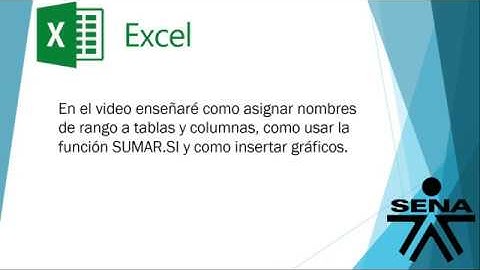 Video Tutorial: “Manejando la herramienta Excel 2016” SENA