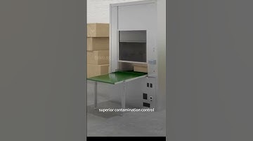 Air Shower Clean Room Pass Through Conveyor #cleanroomequipment #cleanroomsolutions