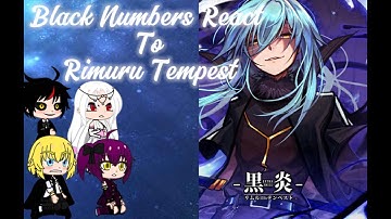 Black Numbers react to Rimuru tempest |GACHA REACTION|