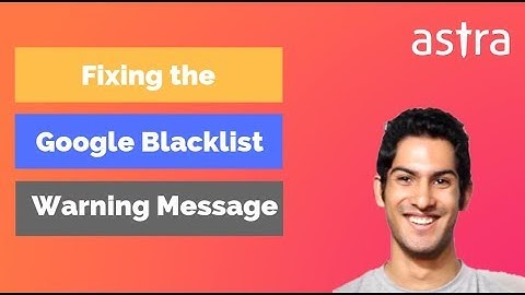 Blacklisted By Google. Removing Google Blacklist Messages from Results