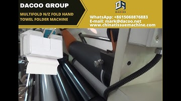 Kimberly Clark use Z Fold Multifold N Fold Hand Towel Machine with Glue Lamination ( TZ-CS-NG ) - 2