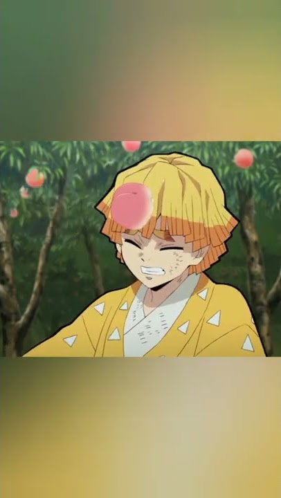 kaigaku threw a peach🍑 at Zenitsu||demon slayer|| #kaigaku #zenitsu #season1 #kimetsu_no_yaiba