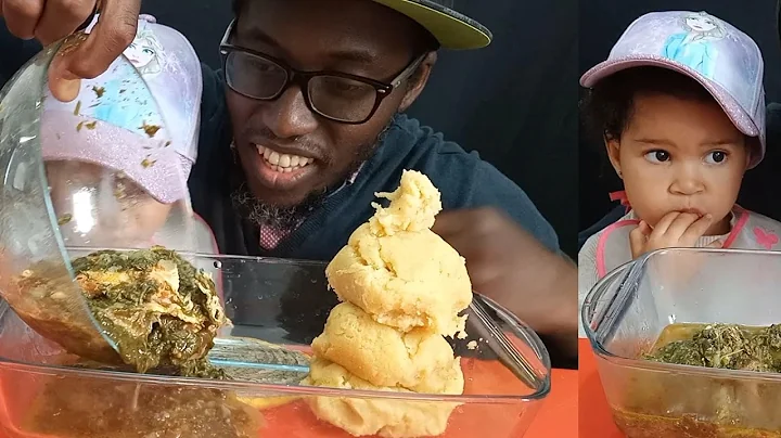 BRITISH TRY AFRICAN FOOD|FISH WITH FUFU AND OKRA SOUP|NIGERIAN FOOD|FUFU MUKBANG|FUFU|OKRO|ASMR|BEEF