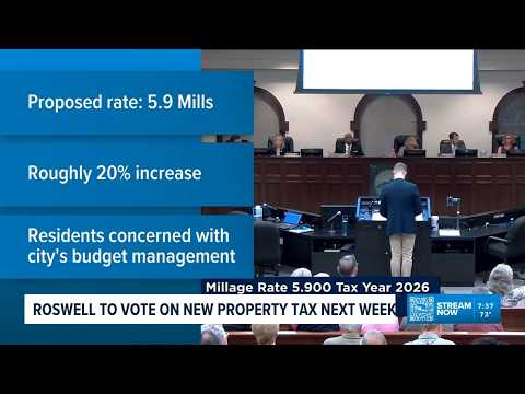 Roswell to vote next week on proposed property tax increase