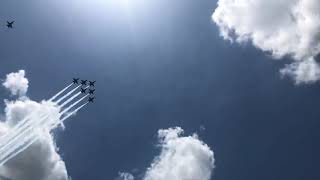 Blue Angels Nashville flyover 5/14/20 Resimi