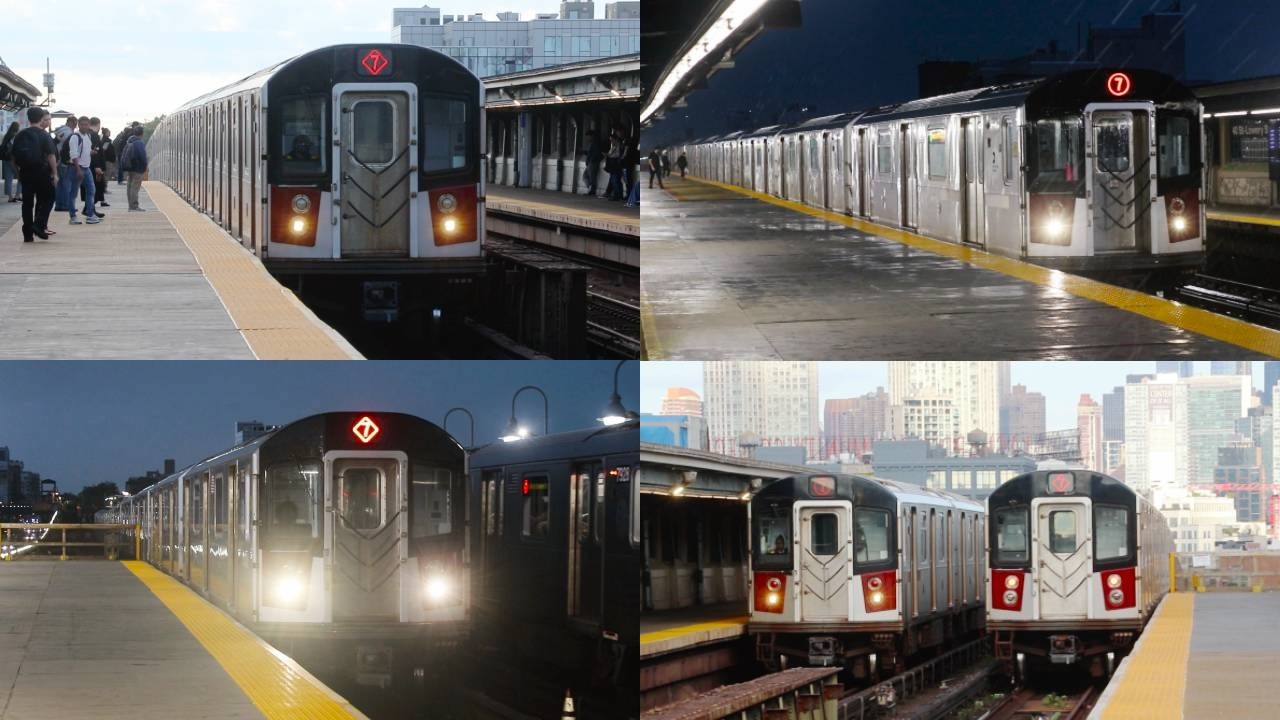 NYCT Subway: R188 (7)/(7X) Train Action at 40th Street-Lowery