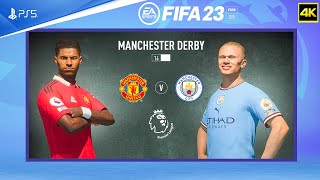 FIFA 23 PS5 - Manchester United Vs Manchester City - Manchester derby | Premier League | PS5™ [4K]
