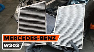 Come cambiare Filtro abitacolo MERCEDES-BENZ C-CLASS (W203) - video tutorial