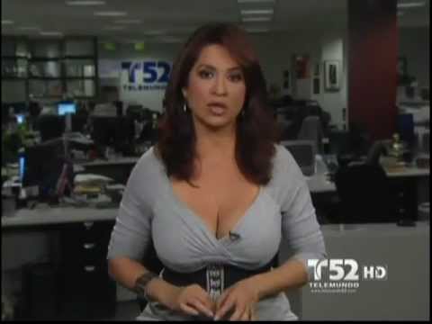 Newscaster Cleavage