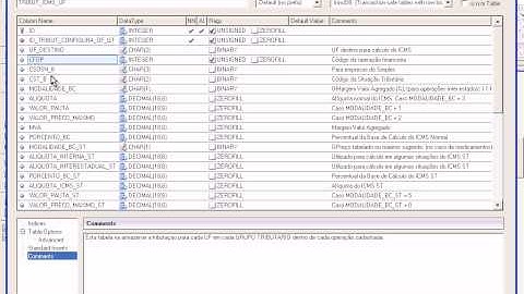 T2Ti ERP - Módulo Tributação Base - 10 - DER Tributação - Tabelas