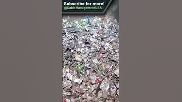 Shredding Irony Aluminum #shorts #scrap #recycle