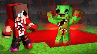 JJ and Mikey Became EVIL with BLOOD RAIN in Minecraft! - Maizen