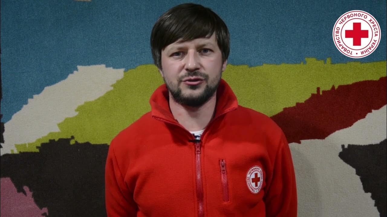 The official video message from the Ukrainian Red Cross Director-General Maksym Dotsenko.