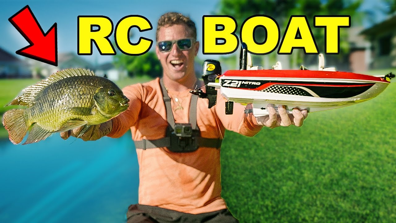 RC Boat Catches EXOTIC Fish!! (FISHING CHALLENGE) 