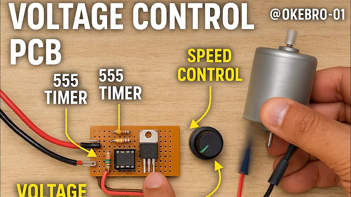 555 Timer + MOSFET Voltage Regulator | DC Motor Speed Control DIY Project