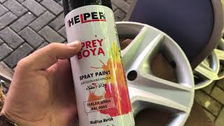 Sprey Boya Ile Jant Kapağı Nasıl Boyanır?