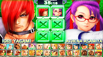 The King of Fighters - Maximum Impact Regulation A - Iori Yagami vs Athena Asamiya