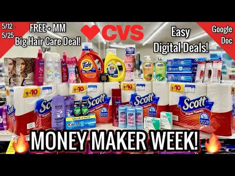 CVS Free & Cheap Digital Coupon Deals & Haul |5/12 – 5/25 l$5 Money Maker Week!| Learn CVS Couponing