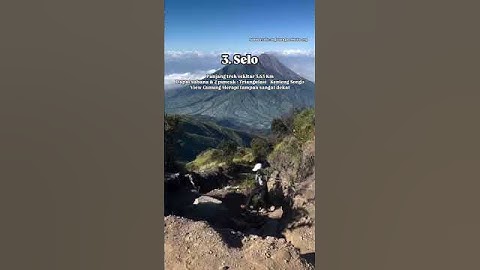 Daftar Jalur Pendakian Menuju Puncak Gunung Merbabu #trending #shorts #indonesia #short
