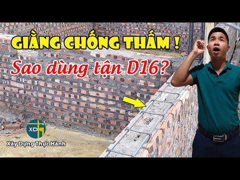 Video Giằng chống thấm chân tường tác dụng thứ 2 quan trọng... - youtube