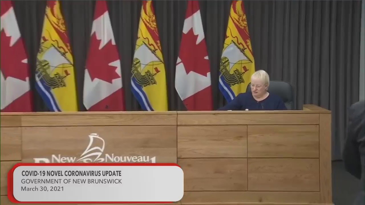 COVID-19 Update - Government of New Brunswick - March 30, 2021