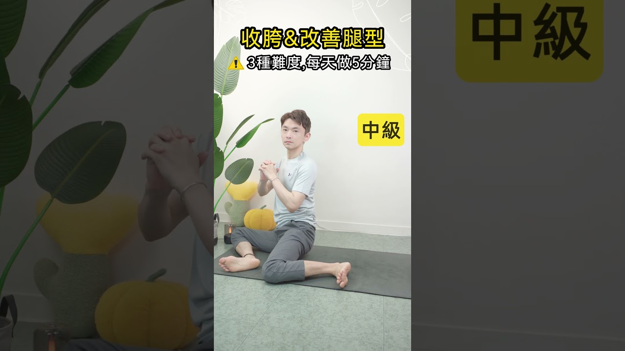 腿粗假胯寬不好看 跟著做坐姿轉髖運動 3種難度每天做5分鐘! #shorts #假胯寬 #腿粗 #直腿 #O型腿 #x型腿 #xo型腿 #髖部運動 #轉髖運動 #收髖 #健康 縮圖